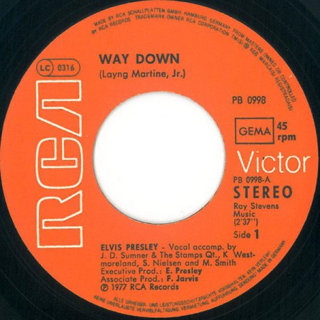 Elvis - Way Down