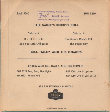 BILL HALEY  -  Decca-EPs