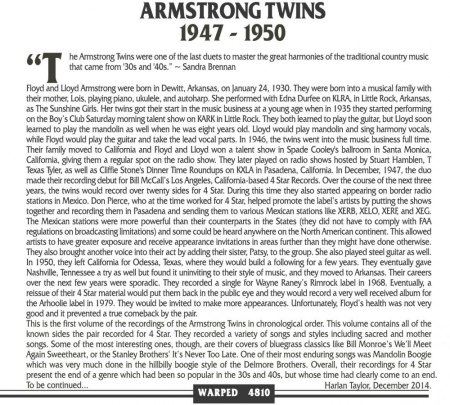ARMSTRONG TWINS  (Floyd & Lloyd)