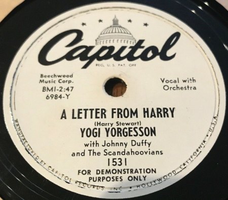 YOGI YORGESSON (HARRY STEWART)