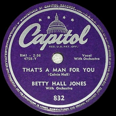 BETTY HALL JONES