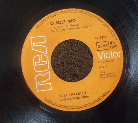 Elvis Presley Jahreszahlcover 1960 O Sole Mio