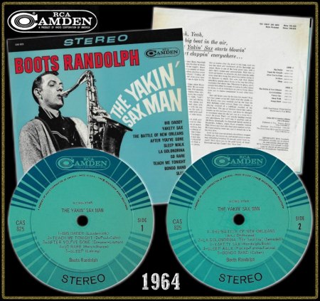 BOOTS RANDOLPH RCA CAMDEN LP CAS-825