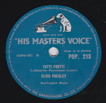 Elvis 78'er HMV