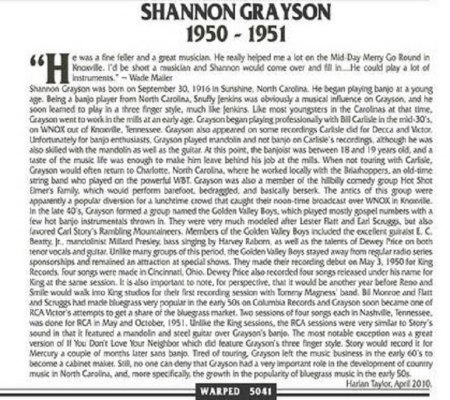 SHANNON GRAYSON & his GOLDEN VALLEY BOYS