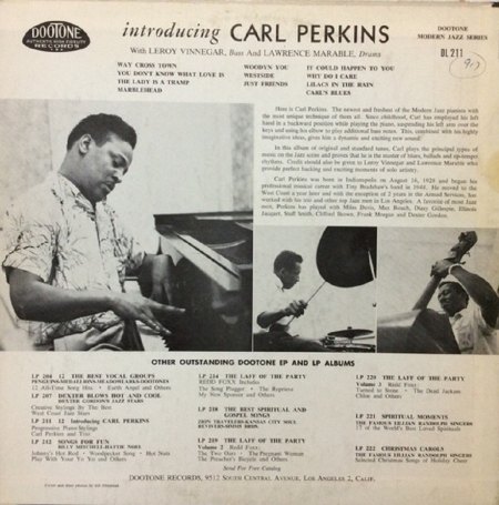 CARL PERKINS (Pianist)