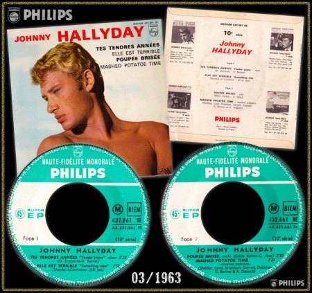 JOHNNY HALLYDAY PHILLIPS EP 432.861 BE