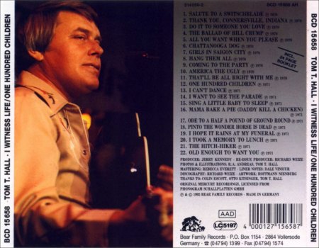 TOM T. HALL  (1936 - 2021)