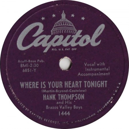 HANK THOMPSON