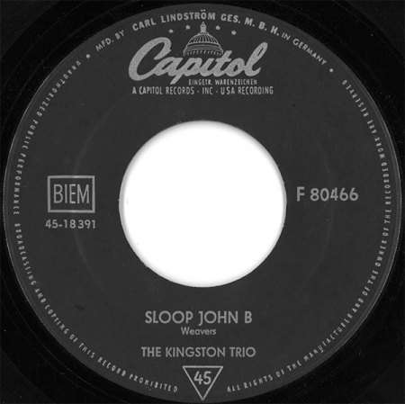 The John B Sails - The Wreck Of The John B. - Sloop John B.