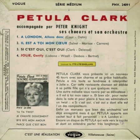 PETULA CLARK - Internationale Aufnahmen