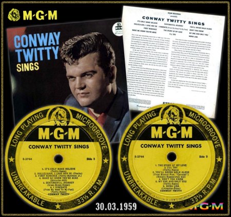 CONWAY TWITTY MGM LP E-3744