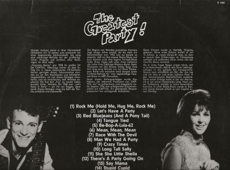 GENE VINCENT - The Greatest Party - Capitol K 83 560