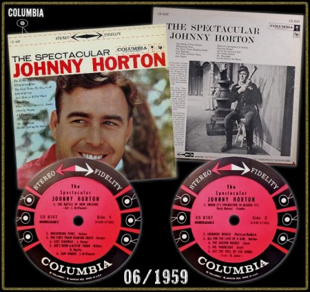 JOHNNY HORTON COLUMBIA LP CS 8167