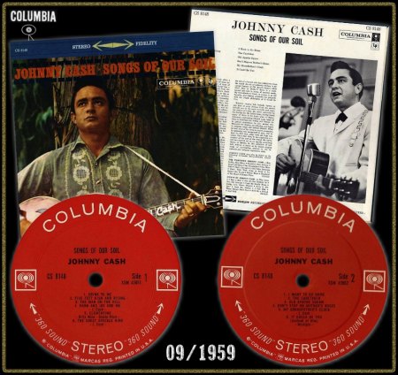 JOHNNY CASH COLUMBIA LP CS-8148