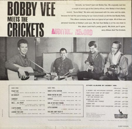 BOBBY VEE & THE CRICKETS