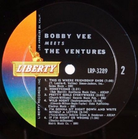 BOBBY VEE & THE VENTURES LP's - COLLAGEN