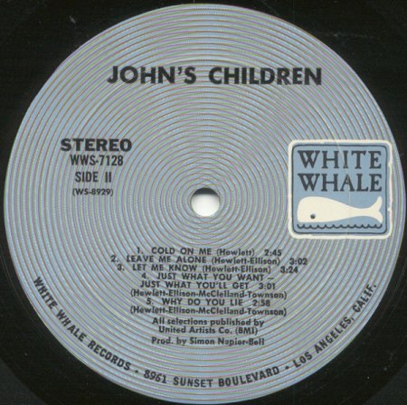 JOHN'S CHILDREN mit Marc Bolan