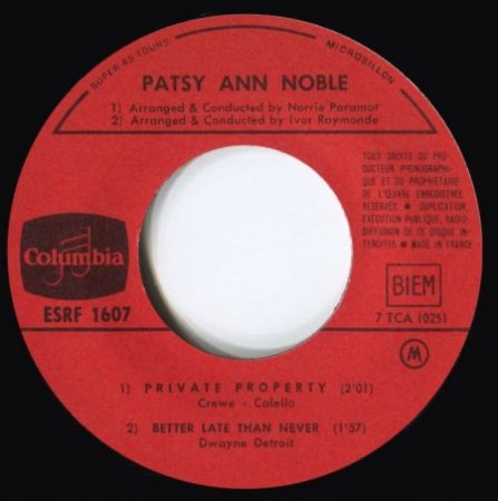 PATSY ANN NOBLE