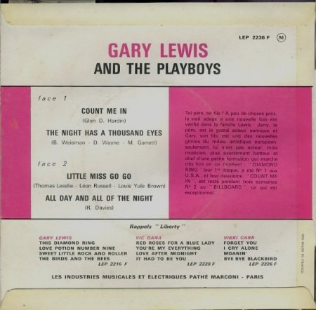 GARY LEWIS AND THE PLAYBOYS