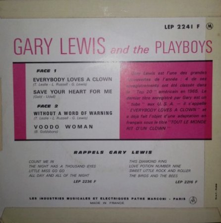 GARY LEWIS AND THE PLAYBOYS