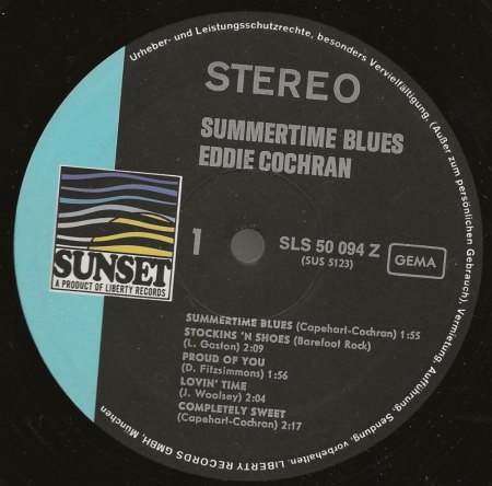 EDDIE COCHRAN - LP's