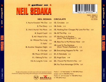 NEIL SEDAKA - CD's