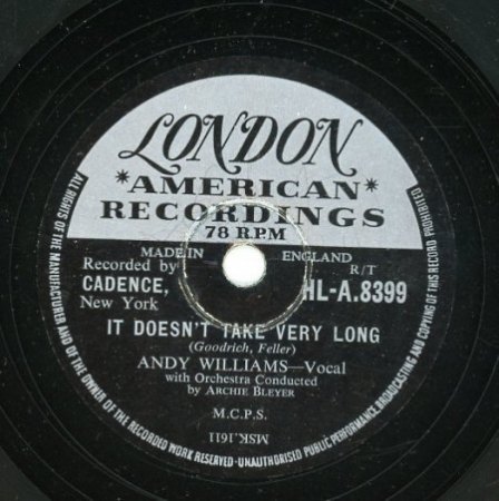 Andy Williams - 78 RPM