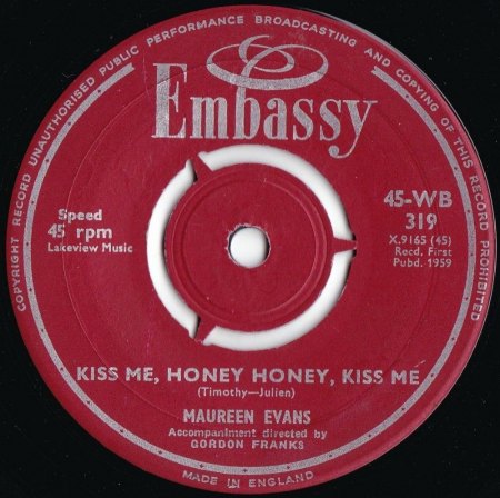 KISS ME, HONEY HONEY, KISS ME - dt. von Will Brandes
