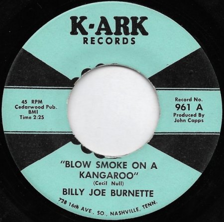 BILLY JOE BURNETTE (BILLY BARNETTE)