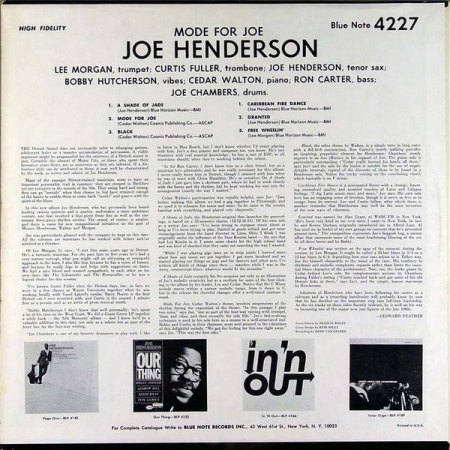 JOE HENDERSON - sax -