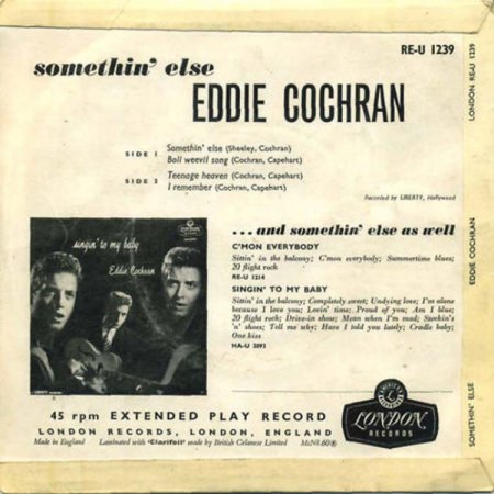 EDDY COCHRAN - engl. EP's
