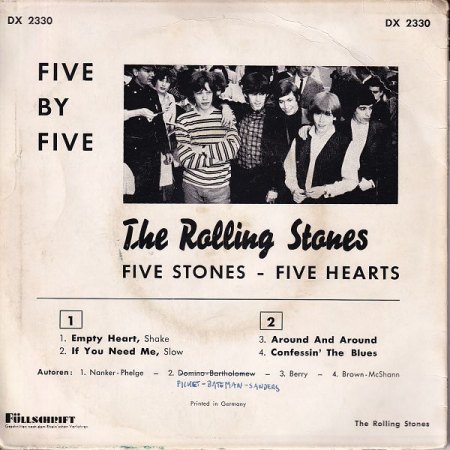 Rolling Stones Single und EP Diskografie bis 1964!