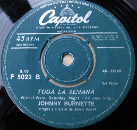 JOHNNY BURNETTE ohne Trio