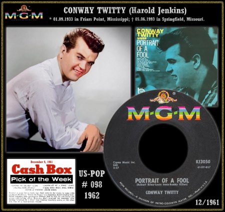 CONWAY TWITTY - HOT 100 - 1962