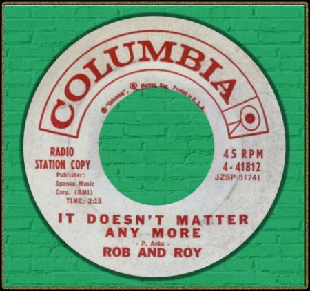 ROB AND ROY - IT DOESN'T MATTER ANY MORE_IC#001.jpg