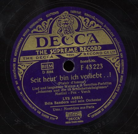 Assia, Lys - Bela Sanders Orch  Decca F 43223 2_Bildgröße ändern.jpg