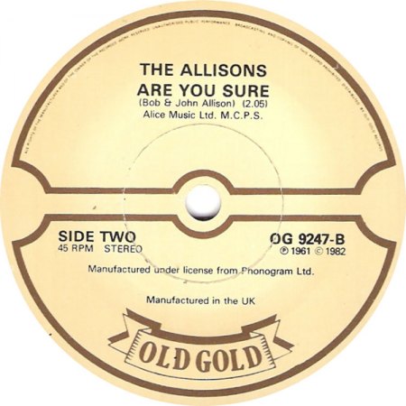 Allisons03Are You Sure Old Gold OG 9247 aus 1982.jpg