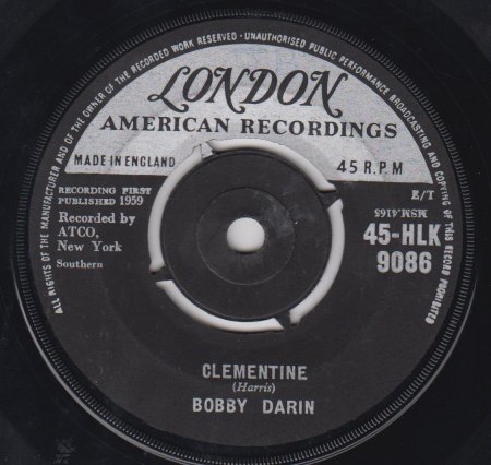 BOBBY DARIN - 45-HLK 9086 -A- Clementine.jpg