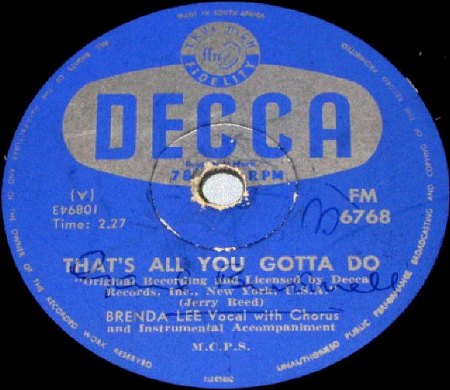 Lee,Brenda38Südafrika 78 RPM Decca FM 6768.jpg