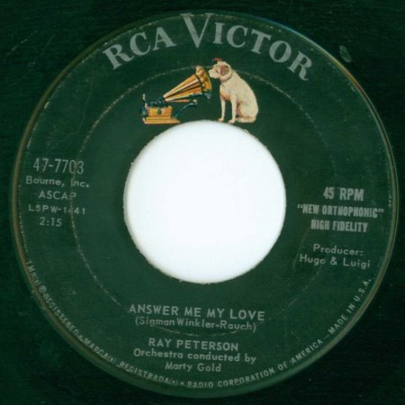 RAY PETERSON - Answer me my love -A1-.JPG