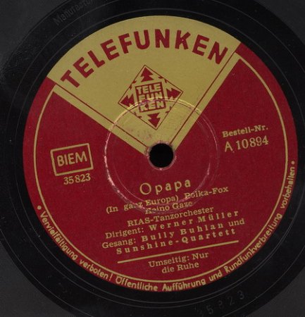 Buhlan, Bully - Sunshine Quartett - Werner Müller Orch - Telefunken A 10894 -9_Bildgröße ändern.jpg