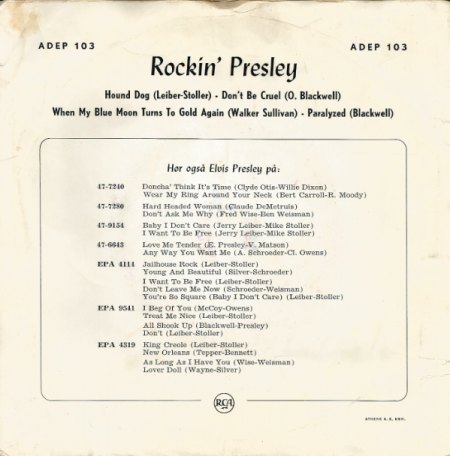 ELVIS PRESLEY - DK RCA ADEP 103 B.jpg