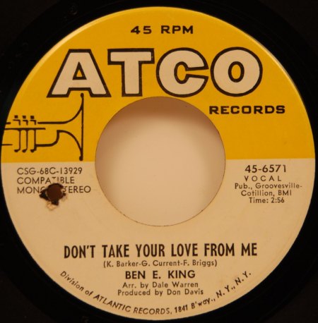 BEN E.KING - Don't take your love from me -A-.jpg