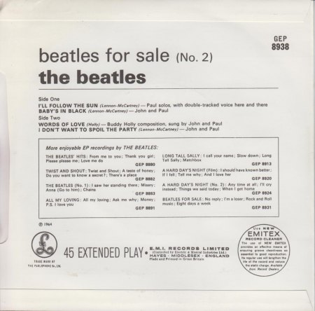 UK-BEATLES-EP BEATLES FOR SALE 2 -B-.jpg